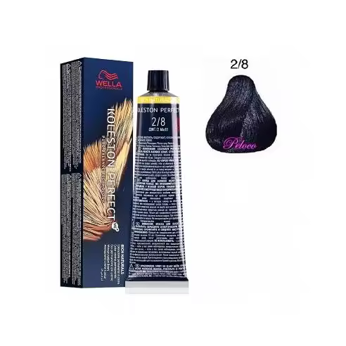 Tinte Koleston Perfect Me+ Rich Naturals 2/8 Negro Azulado 60 ml. Wella - 1