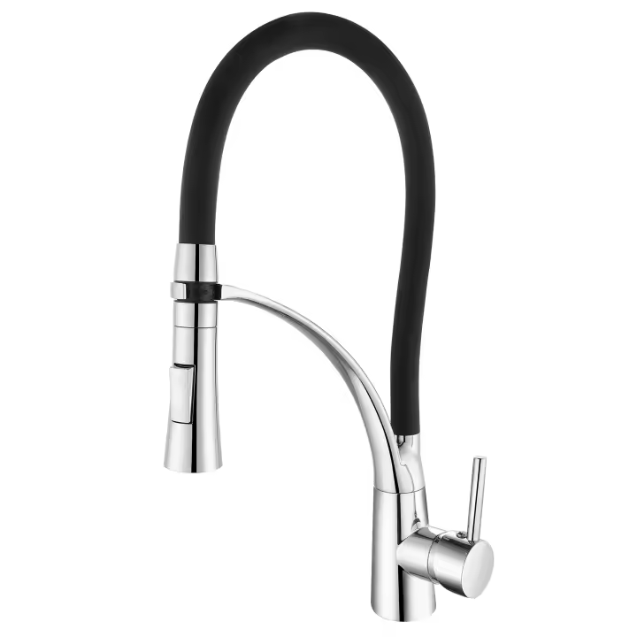 K2O Grifo de Cocina K2O Splash 25x8x43cm Grifo Monomando con Caño Giratorio 360° y Extraíble, Agua en 2 Funciones y Aireador - 1