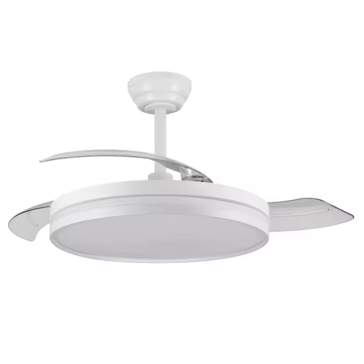 NOVEDAD aspas en acabado MATE, ventilador con motor DC 7 velocidades funcion brisa, Tecnología Led 48W sistema CCT 5040 Lúmenes, Control remoto, temporizador, luz regulable en color e intensidad, Memoria motor verano/invierno ultra silencioso - 1