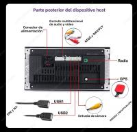 Reproductor Multimedia Android 13 Universal 2 Din Para Coche CarPlay 2Din Stereo Para Toyota Vios Crown Camry Hiace Previa Corolla RAV4 Con GPS Y Control Desde El Volante - details 8