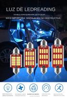 10pcs Bombillas LED Festoon C5W C10W Para Interiores De Coche Lámpara De Lectura Universal 12v Tamaños 31MM 36MM 39MM 41MM 4014 CANBUS - details 0