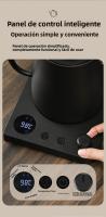 Hervidor Eléctrico Inteligente 1000ML Con Control De Temperatura Protección De Apagado Automático Y Boil-Dry En Acero Inoxidable Para Café Por Encima - details 1