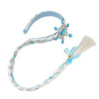 Cinta De Princesa Elsa Tejida Estilo Tangled Para Niñas Accesorio De Peluquería Disfraz De Princesa Rapunzel Hoop De Pelo Para Niños - details 5