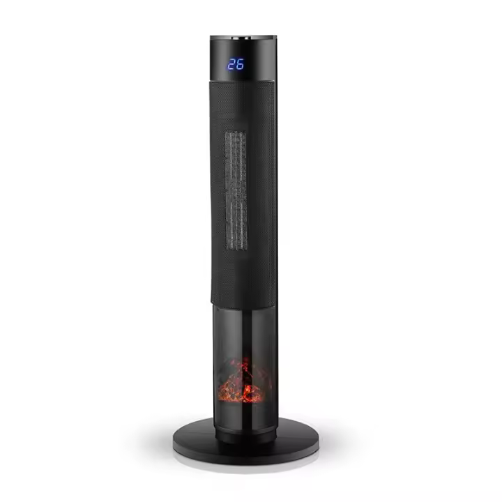 Termoventilador de torre Thermal Black Helios Home 2000W con temporizador y mando negro - 1