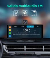 Radio De Coche Multimedia 10.26' Con Wireless Carplay Pantalla Para A-pple Y Android Monitor 4K DVR Cámara De Retroceso Resolución 1280x720 Touch Screen - details 12