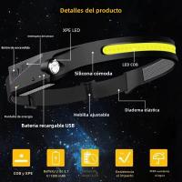 Linterna Frontal LED Recargable De Larga Duración Con Potente Luz Para Camping Y Actividades Al Aire Libre Resistente Al Agua - details 3