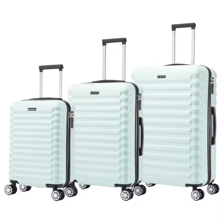 Conjunto de Maletas de Viaje Elegantes: Carcasa Ligera de ABS, Cerradura Numérica, 4 Ruedas Giratorias 360°, Asa Telescópica de Aluminio Juego de Maletas Set Trolley Maleta Cabina ( 6990 M001 8008 6020 D7) - 1