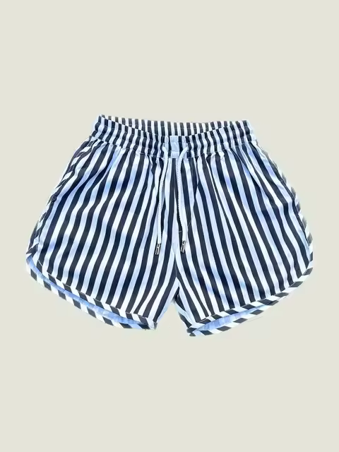 Shorts De Correr Para Hombre Verano Casual Impresión Playa Ligeros De Secado Rápido No Elásticos Para Natación Y Gimnasio - 1