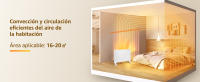AIGOSTAR Calefactor Bajo Consumo,Convector Eléctrico Panel de Vidrio Ultra Fino. Conexión Wi-Fi, Temporizador de 24 h, 3 modos, Pantalla LED Táctil. Programable. (2000W - WIFI) - details 3