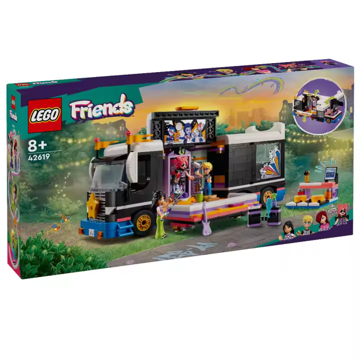 LEGO FRIENDS - AUTOBÚS DE GIRA MUSICAL, 42619, TIENDA CON LICENCIA OFICIAL, PRODUCTO CON LICENCIA OFICIAL, ENVIO 24-48 HORAS PENÍNSULA, PIEZAS, BLOQUES, BRICKS, JUGUETES, 100% ORIGINAL - 1