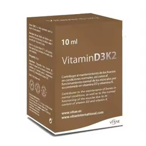 Vitae Vitamina D3K2 10Ml - Mejora la Salud ósea - 1
