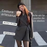 Nueva Chaqueta Elegante Para Mujer De Moda Otoño-invierno Diseños Sensacionales Estilo Profesional De Cintura Media a Larga Chaquetas Blazers - details 0