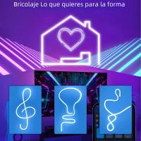 Tira De Luz LED Neón 3/5m Inteligente WIFI APP RGB 16 Colores Impermeable Flexible Compatible Con Alexa Para Decoración De Habitación - details 8