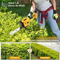 Podadora De Arbustos Eléctrica Portátil 2 En 1 Para Jardín Y Césped Sin Cable Compatible Con Batería Dewalt 20V Hoja De 22 Cm - details 5