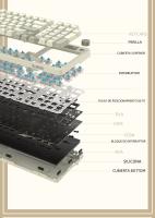 Teclado Mecánico Ajazz AK992 Con Iluminación RGB Para Gaming Y Oficina Teclado De Cable Para Computadora Y Laptop Material PBT - details 3