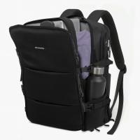 Mochila de cabina Montrip (20-25L, 1kg). 40x30x20 - Negra, expansible, ergonómica y ligera. Con 10 compartimentos internos y externos para portátil, zapatillas y objetos personales. Compatible como equipaje de mano en las principales aerolíneas. - details 0