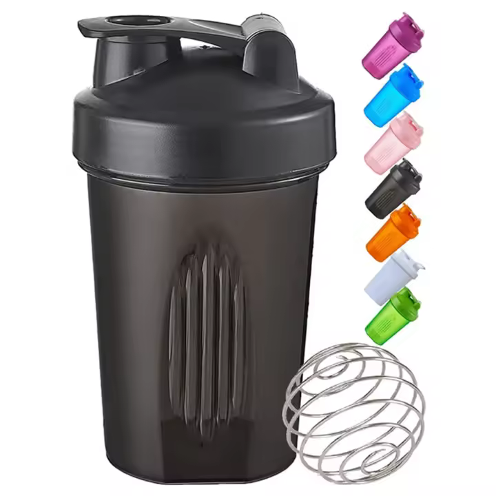 Botella De Gimnasio Portátil 400ML Mezclador De Proteína De Caseína Plástico Para Bebida Y Agua Deportiva Fitness - 1
