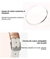 Reloj De Mujer SINOBI Moda Cuarzo Cuarzo Resistente Al Choque Y Al Agua Con Correa De Cuero Display De Agujas Reloj De Pulsera Para Mujer - details 7