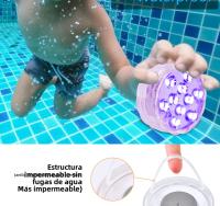 Luz Submarina LED RGB Para Piscina Con Control Remoto 10 LEDs Lámpara Portátil Operada Por Batería Para Acuario Vaso - details 2