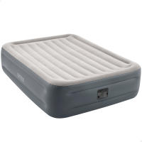 INTEX - Colchón hinchable doble, Dura-Beam Essential Rest, cama queen, 152x203x46 cm, para 2 personas, máximo 272 kg, PVC laminado, cama hinchable para interior, incluye hinchador eléctrico, con bolsa de transporte - details 0