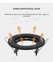 6pcs Foco LED De Techo Con Marco Recubierto De Aluminio GU10 MR16 Blanco Para Iluminación De Techos Y Salas De Estar - details 3