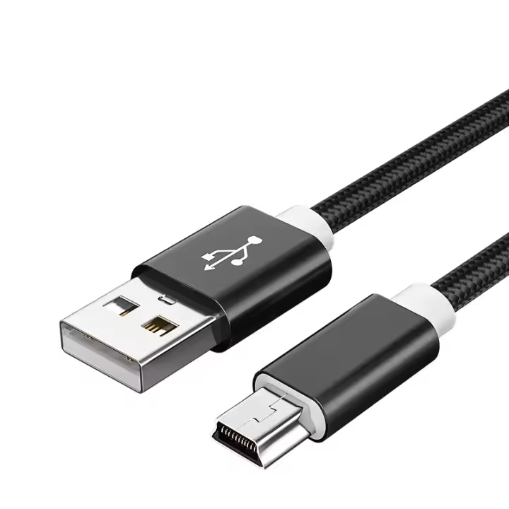 Cable Mini USB NNBILI De 2M/1.5M/1M/0.25M Para Carga Rápida Y Datos Con USB Para MP3 MP4 Player Car DVR GPS Digital Camera HDD - 1