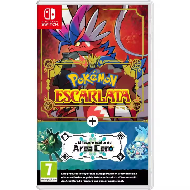 Pokemon Escarlata + Pack de expansion El tesoro oculto del Area Cero - Nintendo Switch - Nuevo Precintado - PAL España - 1