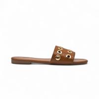 Calzados soraia, Sandalias Planas de Mujer con Punta Cuadrada, Diseño Clásico Tipo Slide, Corte Anatómico en la Empeine, Sandalia Abierta de Verano para Uso Diario, Oficina o Paseo Casual Preppy Elegante Trenzado - details 0