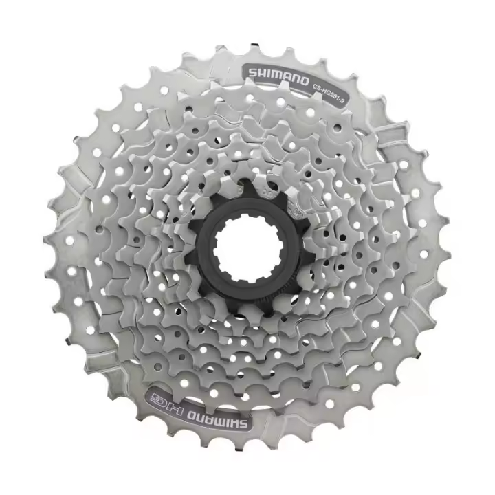 Shimano - Cassette 9v 11-36 para reparación de bicicletas, tecnología HYPERGLIDE, montaje rápido con tapón integrado, intervalos cerrados para pedaleo suave y confortable, resistente al óxido - 1