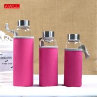 Botella Deportiva De Vidrio AIWILL Con Bolsa Protectora Reutilizable Para Adultos 280ml / 360ml / 550ml Para Actividades Al Aire Libre Y Ciclismo - details 9