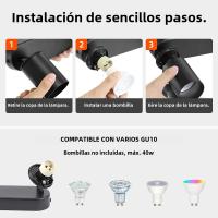 Lámpara De Techo LED GU10 Alta Gama Para Dormitorio Y Pasillo Luz De Tramo Con Bombilla GU10 Incluida Decoración De Hogar Lámpara Colgante - details 3