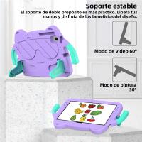 Estuche Protector Para Tableta Samsung Galaxy Tab A9 A11 plus A7 Lite A8 A9 A11 a Prueba De Golpes Y Lavable Con Soporte De Doble Ángulo Y Asa. Adecuado Para Niños. - details 3