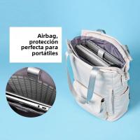 Mochila De Mujer Impermeable Estilo Coreano Con USB Para Portátil De 13-15.6 Pulgadas Mochila De Cuero Oxford De Moda Para Estudiantes - details 5