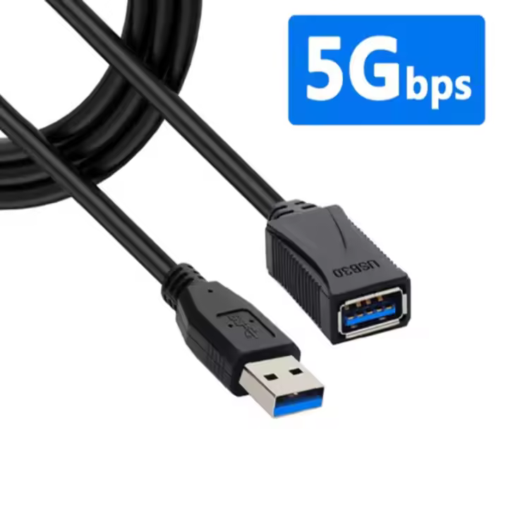 Cable De Extensión USB 3.0 Macho a Hembra Adaptador Cordón De Sincronización De Datos Para Portátil PC Juguete Gamer Ratón - 1