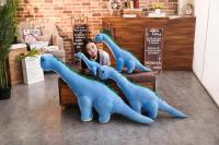 Juguete De Peluche Dinosaurio Tanystropheus 50/80cm Para Niñas Y Niños Regalo De Navidad Y Cumpleaños Color Azul/Morado/Rosa - details 0