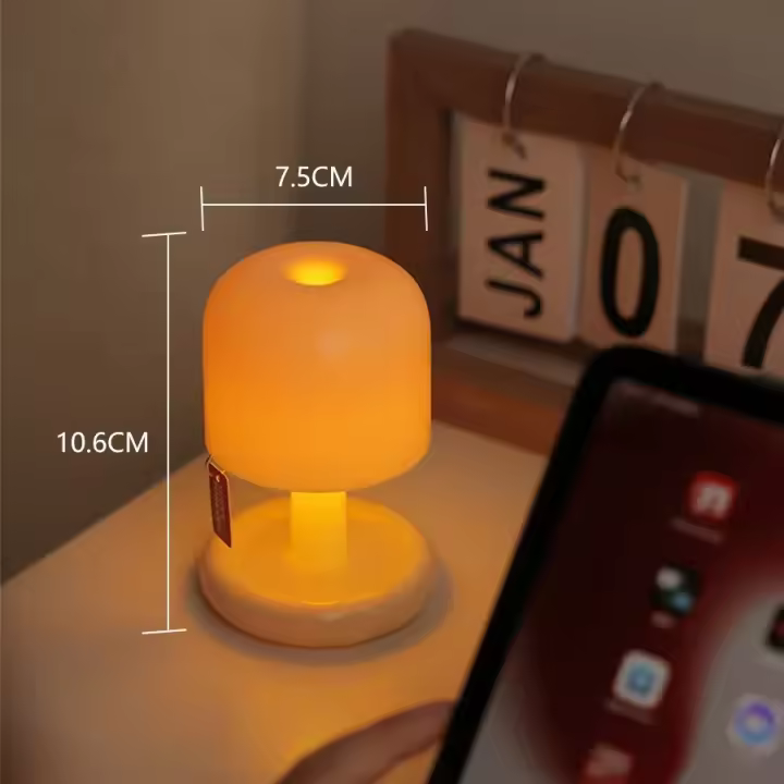 Lámpara De Mesa LED Recargable Mini Sunset Luz Nocturna Para Dormitorio Barra Decorativa Ambiente Minimalista Con USB - 1