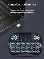 MRSVI I8 Mini Teclado Inalámbrico Con Iluminación De 7 Colores Para Android TV Box PC Ratón Aire 2.4G Remote Compatible Con Russian French Portuguese Arabic - details 4