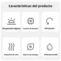 Lámpara De Pared LED Para Exteriores MOSLIGHTING Potencia Alta 30W 50W 100W 150W 200W AC180-265V Iluminación De Jardín Fuente De Luz LED Protección IP66 - details 1