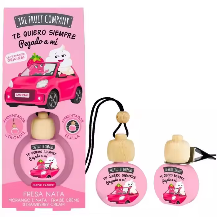 PACK DE DOS ambientadores para coche 5 aromas – The Fruit Company,ambientador vehiculos,absorbe olores card - 1