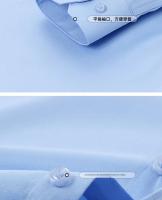 Camisa De Moda BAMBOOPLE Antirroto Clásica Sólida Para Negocios Casual Suave No Tejida De Poliéster Y Spandex Manga Larga Para Hombres - details 1