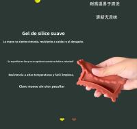 2pcs Almohadilla De Cuchara Creativa En Forma De Galleta Silicona Cartoon Para Escritorio Aislante Térmico Y Antideslizante - details 5