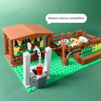 Bloques De Construcción De La Ciudad Y La Granja MOC Animales Cerdo Juguetes Montessori Para Niños Regalo Compatible Con Amigos Bloques DIY De Plástico ABS Para Edad 3-18+ - details 2