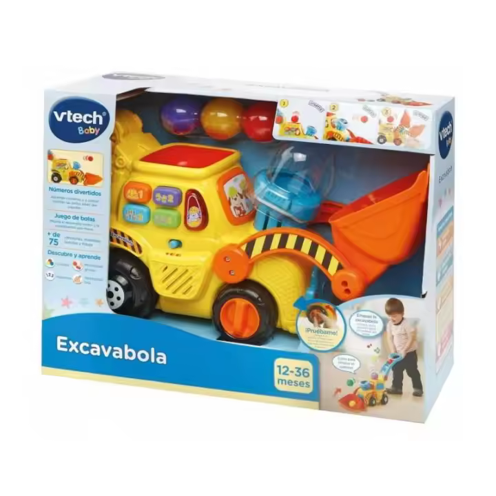 Vtech Excavadora Educativa y Musical con Lanzabolas - 1