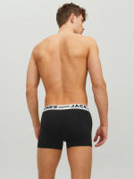 JACK & JONES SENSE Trunks Hombre Pack 3 Algodón Orgánico Negro, ropa interior hombre, boxer ajustado hombre - details 1