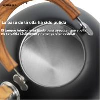 Kettle De Acero Inoxidable 2.5L Con Mango Resistente Al Calor Para Camping Al Aire Libre Apto Para Estufa De Gas Y Inducción - details 5