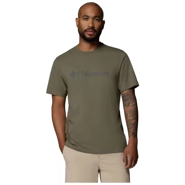 Camiseta De Manga Corta Columbia modelo Camiseta Columbia CSC Basic Logo manga corta verde oliva para Hombre en color Verde - 1