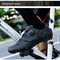 Zapatos De Ciclismo Profesionales Para Hombres Y Mujeres Transpirables Cómodos Ligeros De Goma Resistente Al Desgaste MTB Deportes Bicicletas - details 12