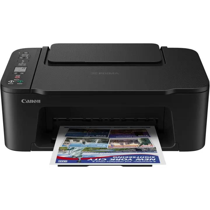 Canon PIXMA TS3750i / TS3751i - Impresora Multifunción 3 en 1 Inalámbrica desde Tu SmartPhone para Uso Domestico | Sistema de Inyección de Tinta | Impresión, Escaneo y Copia, WiFi | Incluye 2 Cartuchos (Negro y Color) - Colores: Blanco o Negro - 1
