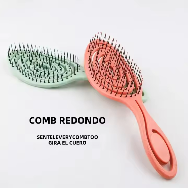 TK Cepillo De Pelo Para Masaje Y Desenredar Nylon Herramienta De Peluquería Para Cabello Rizado Uso En Salón De Belleza - 1