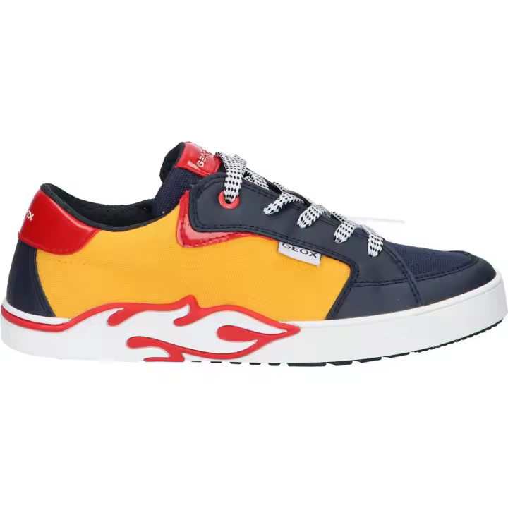 Geox children's sports shoes j35hla 01054 j alphabeet c2117 yellow-navy - 1